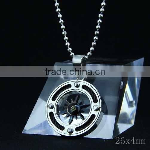 Fashion Design Natural Fine Citrine Siver Pendant For Men and Women