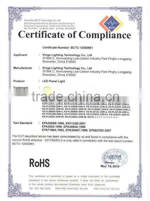 5630SMD led panel lighting 36w