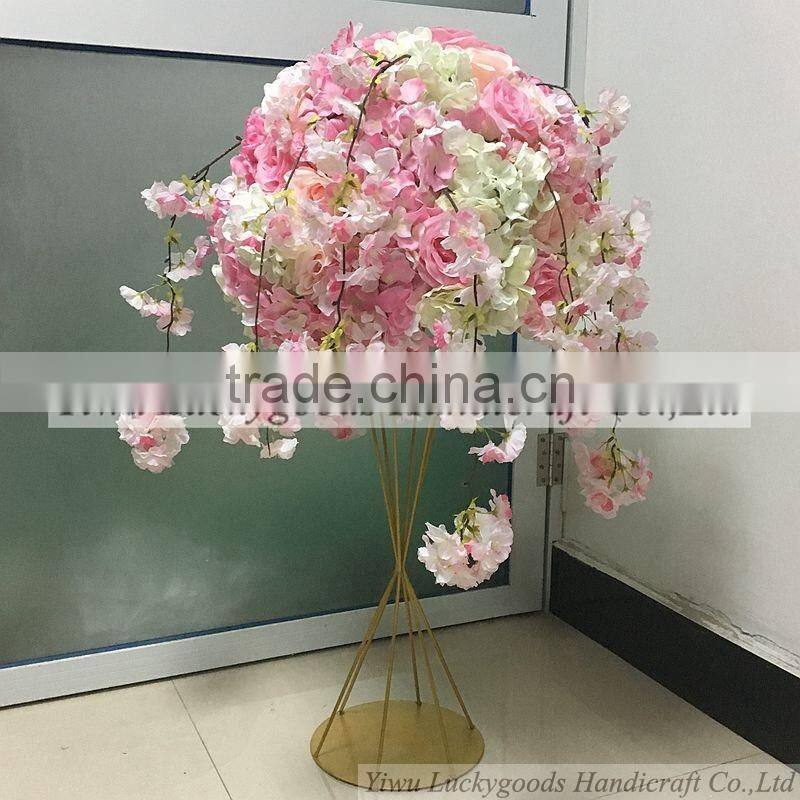LFB533 45cm pink valentine flower arrangements for table decoration