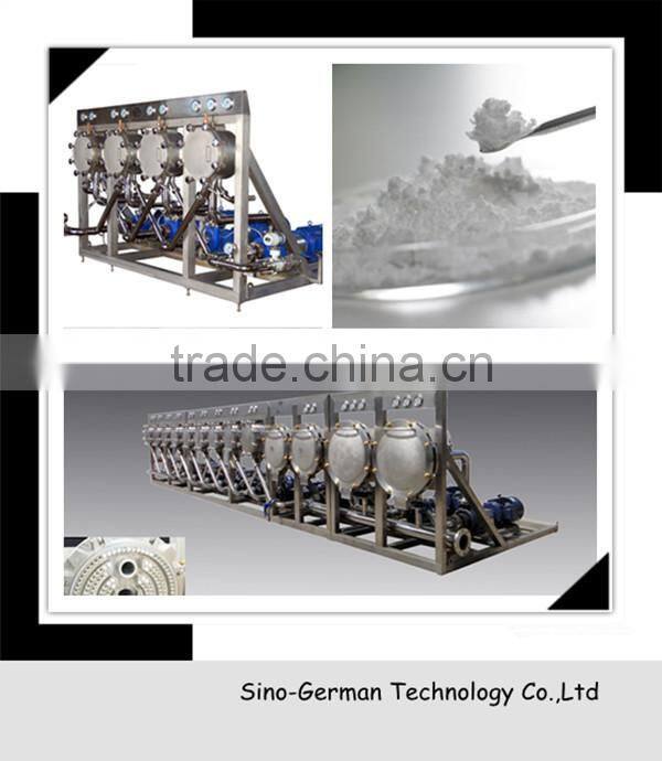 Equipment for the production of modified starch of cassava starch