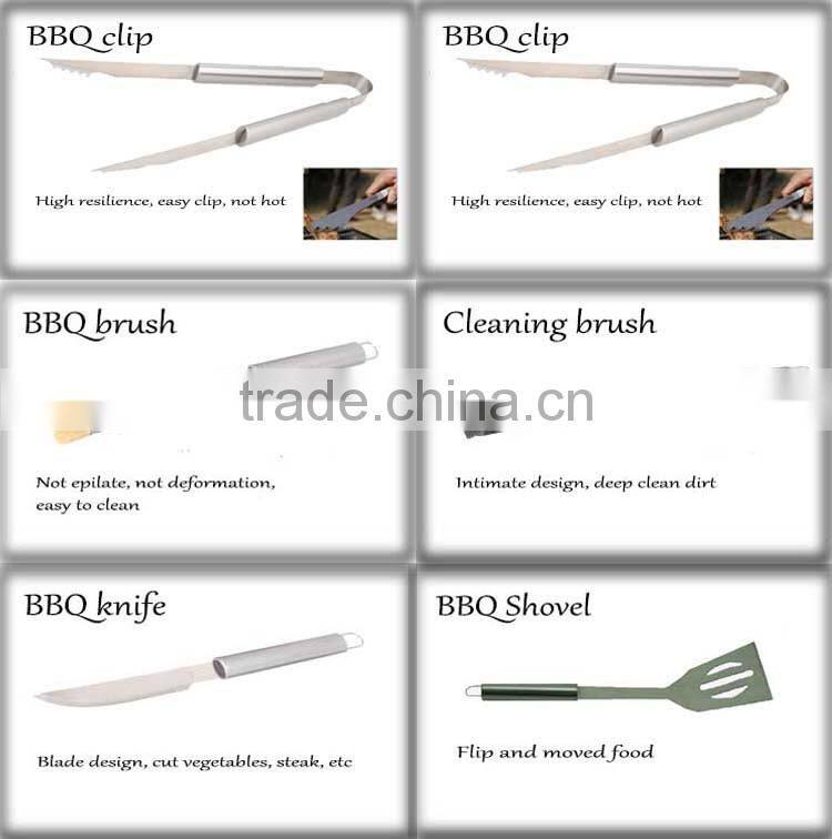 High quality travel used stainless steel bbq tool
