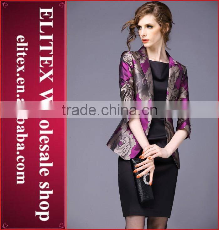 2015 HOT Fashion High quality Brown Lady's fashion women overcoat