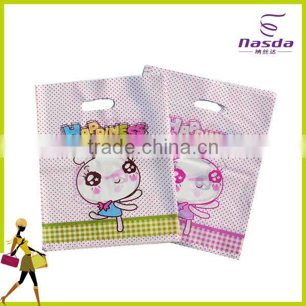 handle plastic gift bag,fashion supermarket plastic bag,plastic bag with custom logo