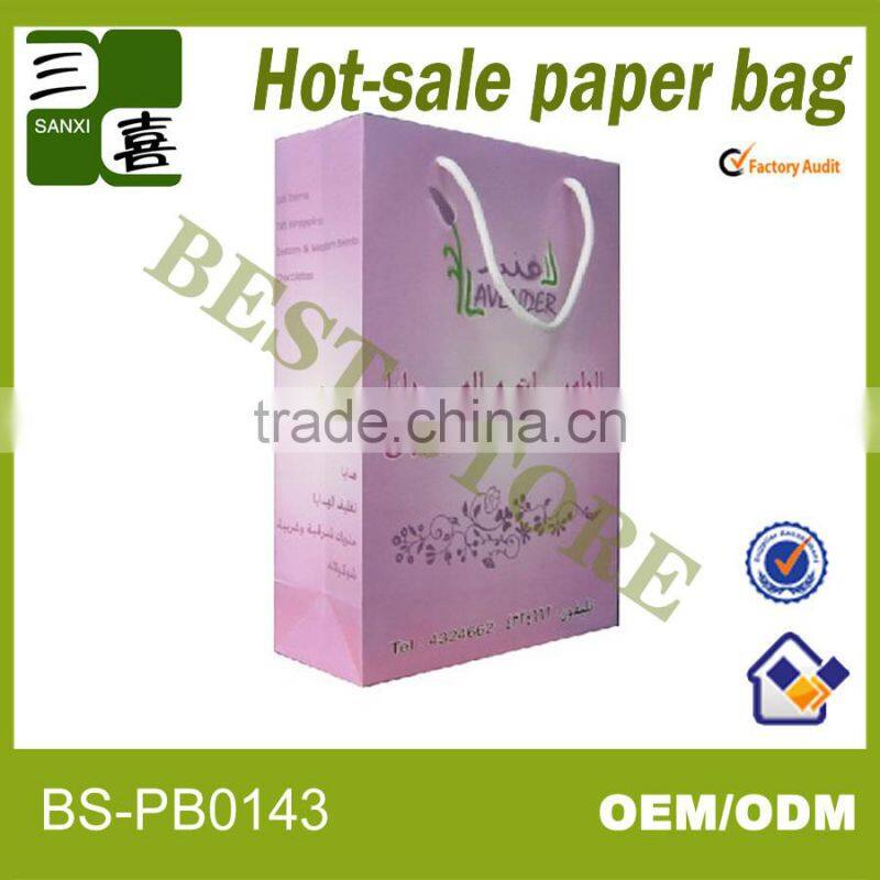 shanghai best store eco-friendly coated paper gift bag
