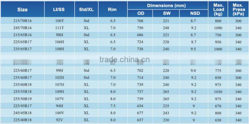 Winter Car Tyres R16 R17 R18 PCR Snow Tyres Comforser Brand