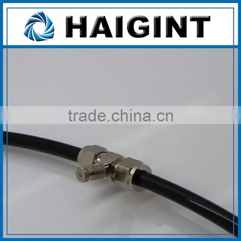 TY0613 Brass Misting Nozzle with nickle plated body, High pressure metal mist anti drip nozzle for High Pressure Fog System