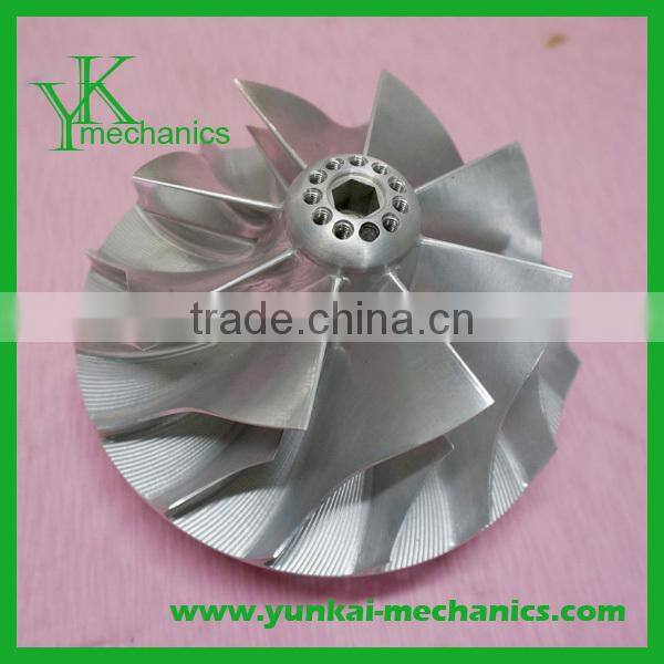 Precision stainless steel impeller, precision turbine cnc machining impeller