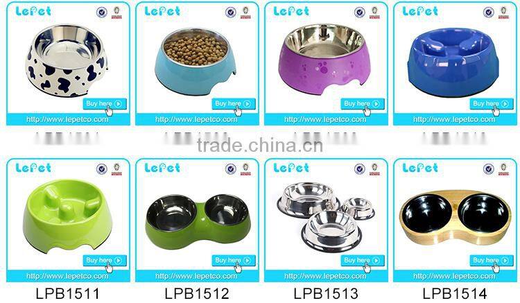 For Amazon and eBay stores Melamine stainless steel paw print pet bowl dog bowl