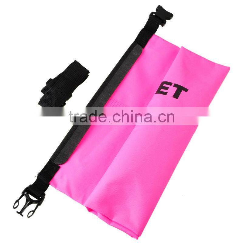 Pink Back strap dry bag waterproof sports bag folding dry bag