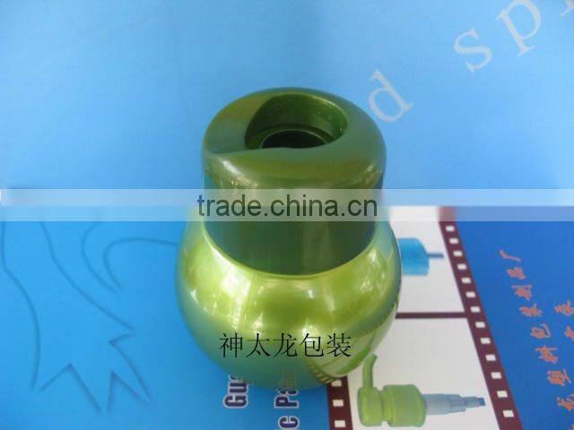 PET plastic bottle PP cover part at the shoulder