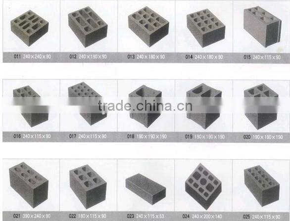 Small mobile clay hollow block making machine