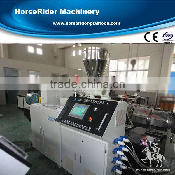 Zhangjiagang Horse Rider PLC PVC PE PP PPR plastic extruder extruding extrusion machine line