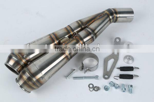 For SUZUKI GSX-R600 2011- SM Motorcycle Exhaust Pipe LASER "X-Treme" slip-on mufflerset "GP-style" D70