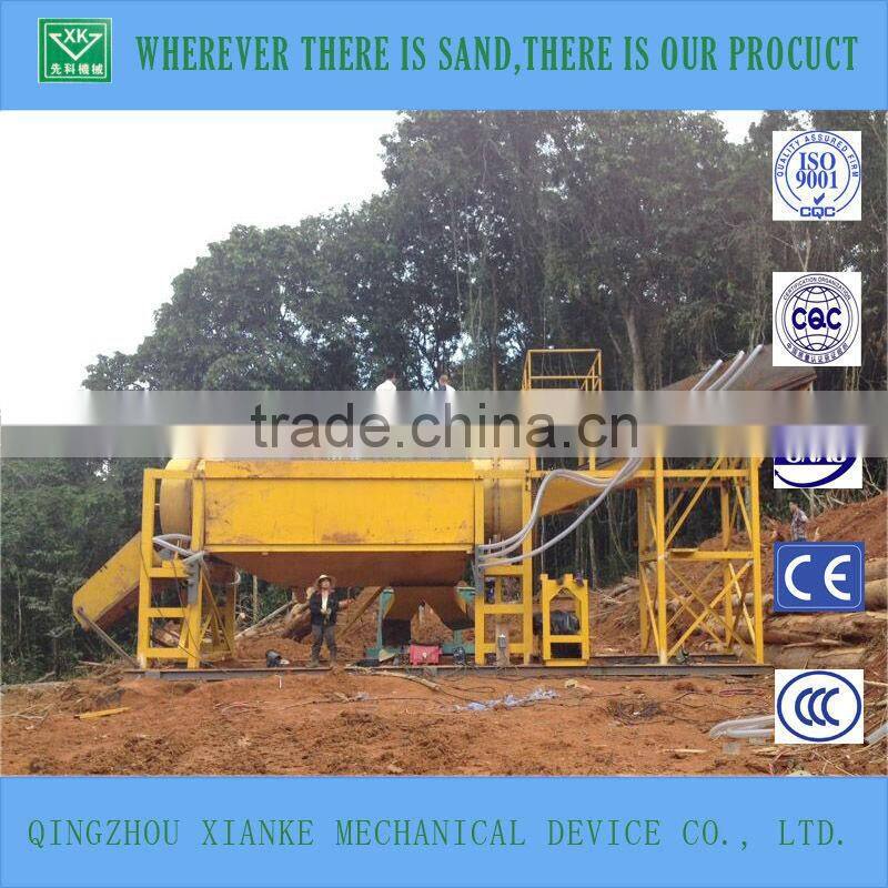 Portable gold separating machine
