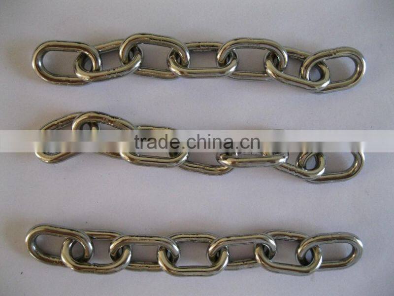 galvanized steel welded DIN766 link chain