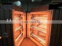 high temperature quartz tube for Powder coat curing