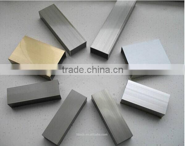 wire drawing /sandblasting / powder coated bronze anodized surface treatment aluminium profiles