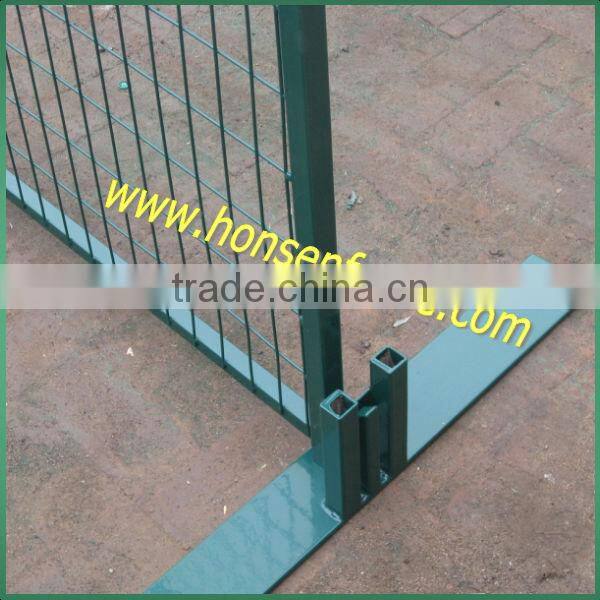 Orange Color Powder Coated Temporary Fencing For Canada Market