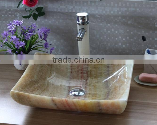 Best price square shape onyx bathroom sink,vessel sink