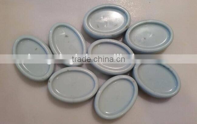 15 Cavity Oval Shaped Silicone Handmade Flexible Cake Soap Mold