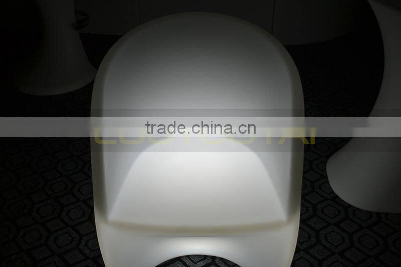 Manufacturer LED illuminated sofa/chair with remote control 16 mix changeable colors 13kgs