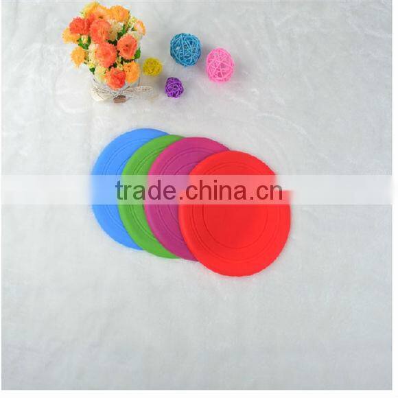 Latest design Soft & Light silicone frisbee for dog toy or training