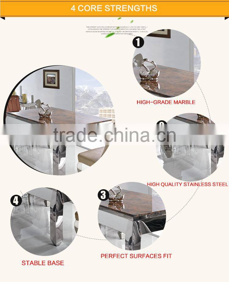 TH310 cheap marble home furniture dining set