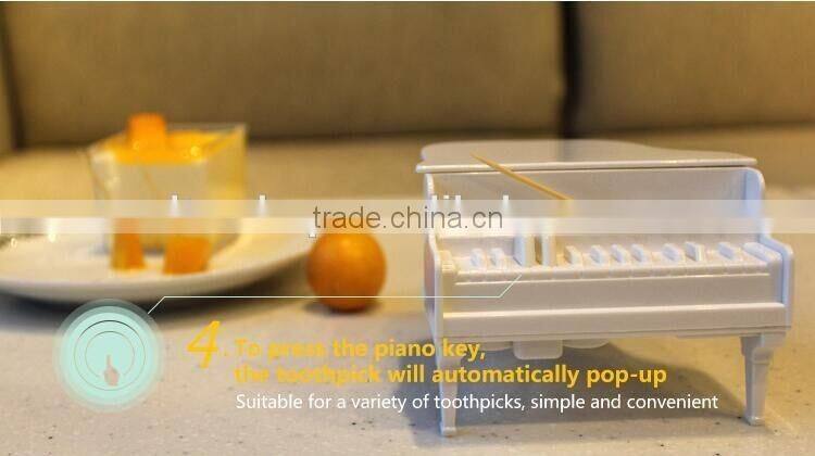 Kitchen Tool Automatic Toothpick Box Fasion Design Electric Piano Toothpick Box For Sale
