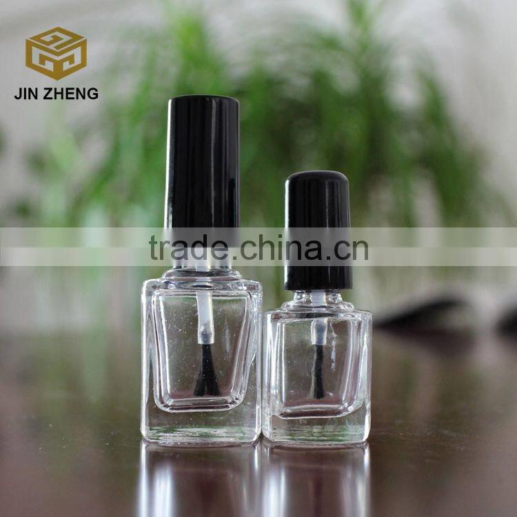 Custom square shape 10ml empty nail polish glass bottle cheap