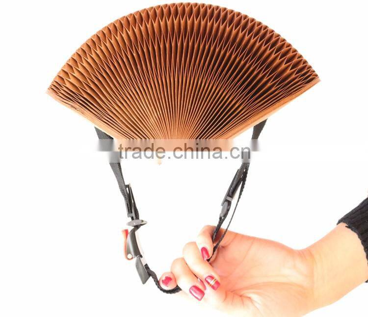 cheap rain resistant Kraft flexible paper Folding helmet