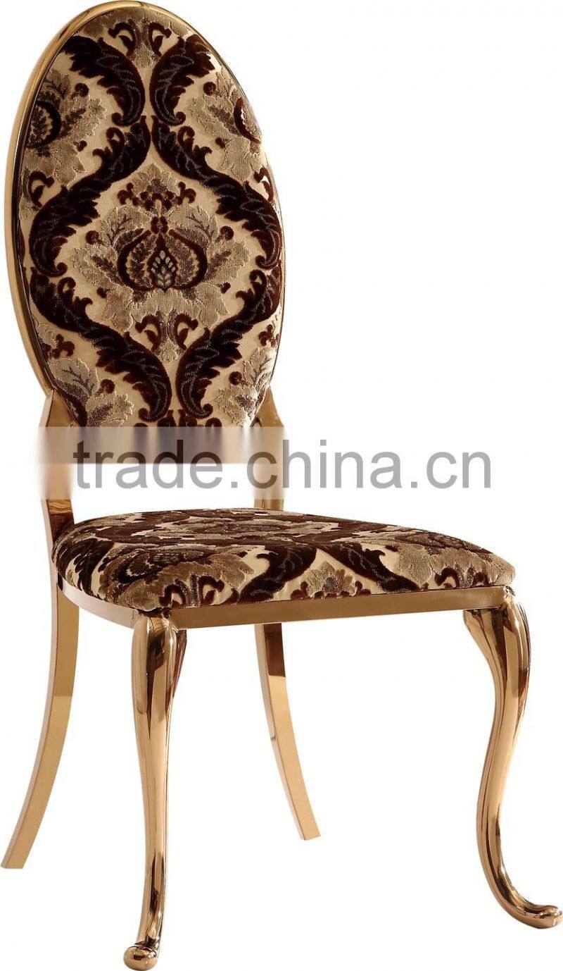 2016 luxury stainless steel dinning chair for whole sale A82G
