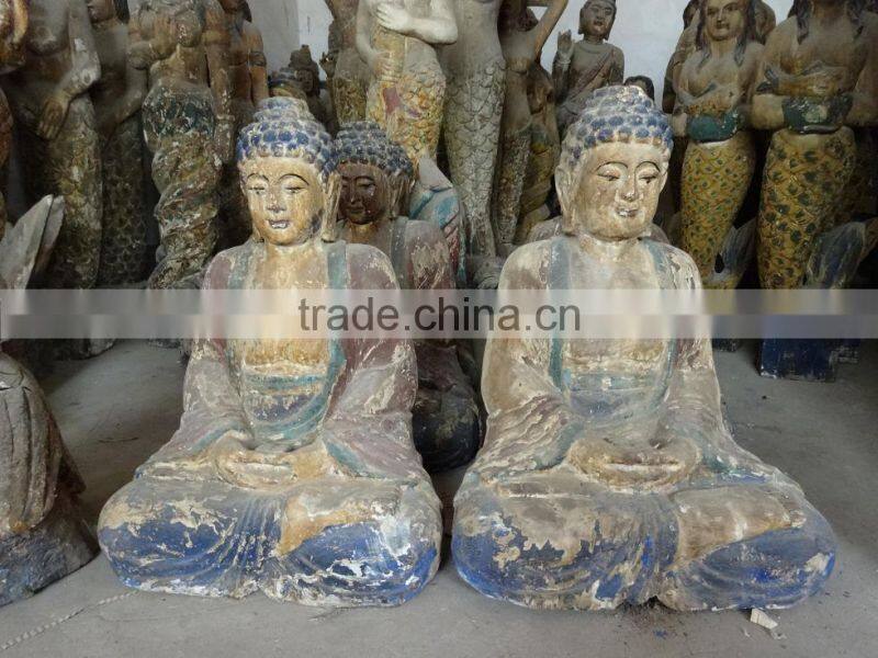 Archaistic Wood Carving Mermaid Crafts in Wood Carfts