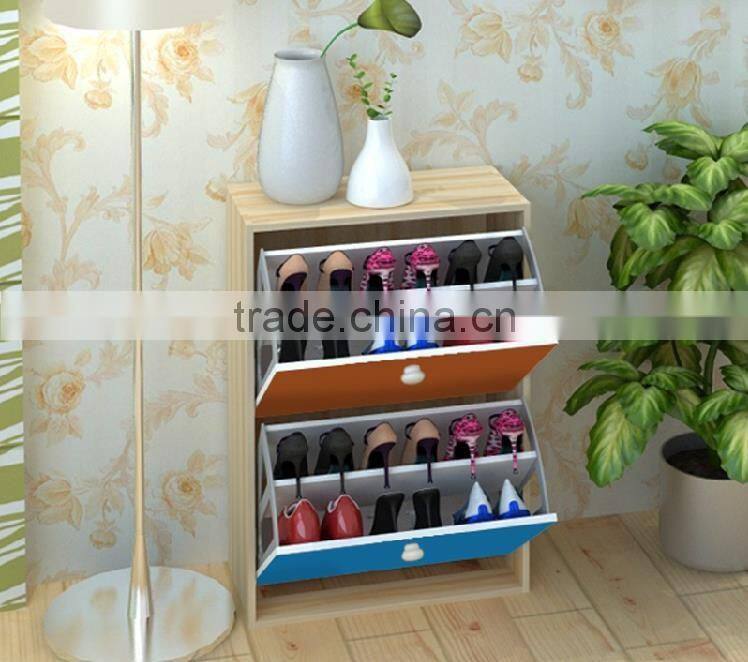 Best selling fashion style shoe cabinet with 2 drawer