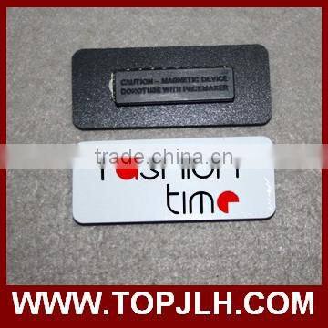 wooden finishing MDF Magnetic Name Tag for sublimation printing