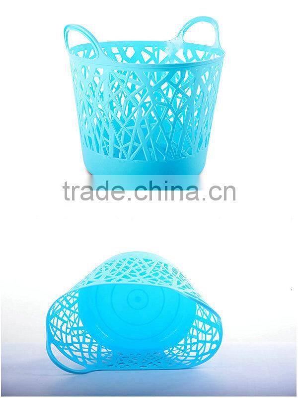 2017 New product rain tree plastic storage basket(with handle)