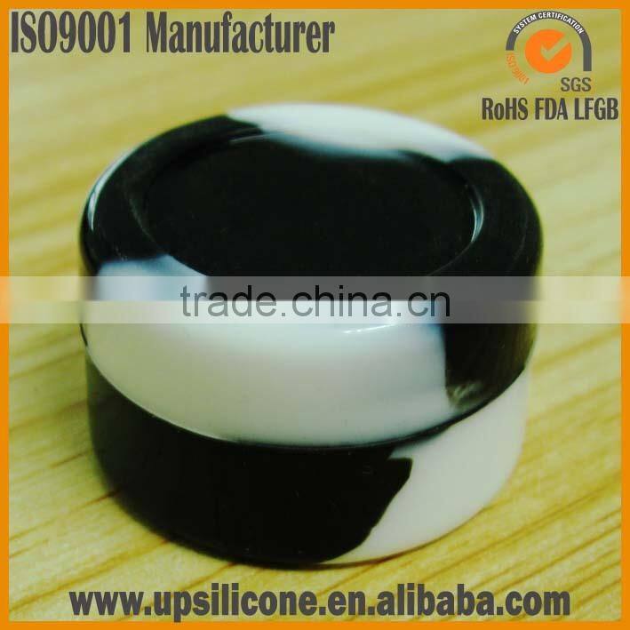 eco-friendly top quality nonstick factory silicone jars dab 5ml 7ml wax container butane oil hash silicone container