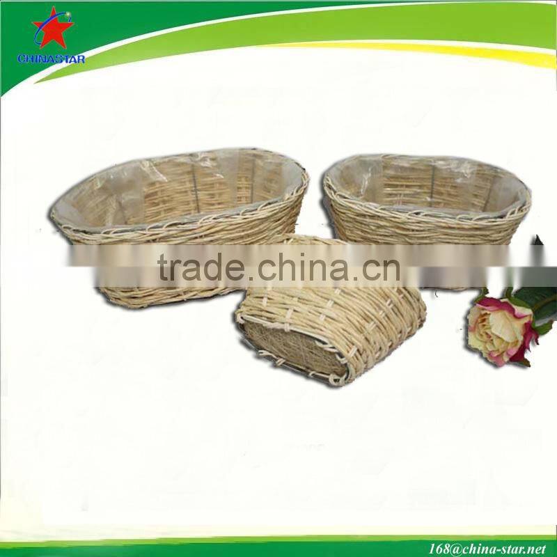 mother's day basket made of seagrass