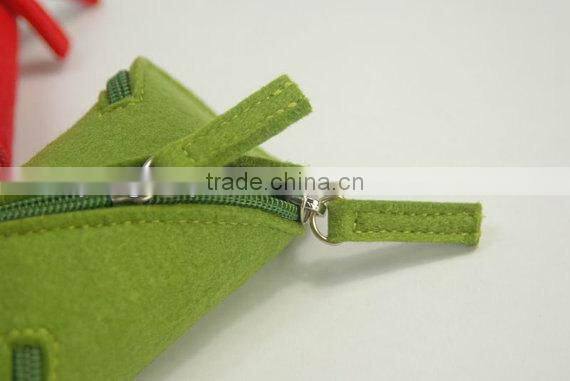 2017 new product wholesale 100% Wool Felt Pen Pencil Case Bag made in China