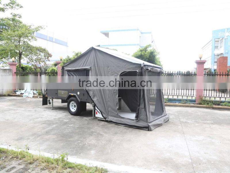 Professional Custom hard floor folding camper trailer for sale