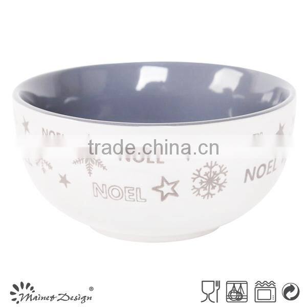 ceramic salad bowls/ceramic christmas bowls