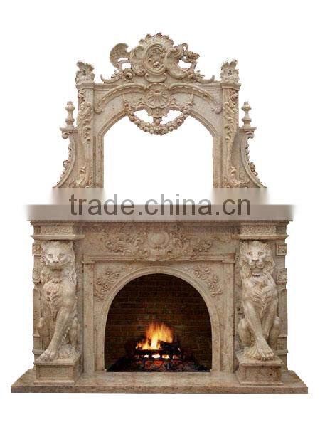 New design lion head Fireplace Mantel for wholesales