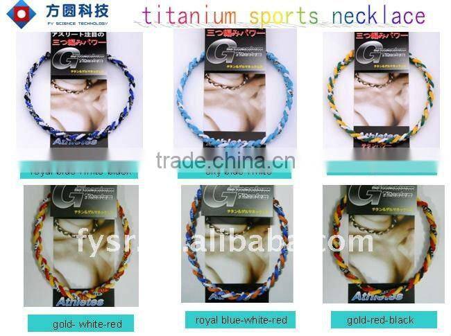 Healthy germanium silicone titanium necklace