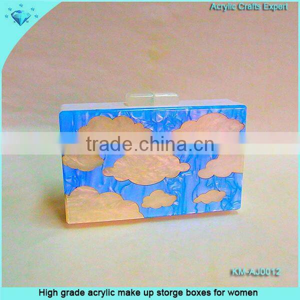 Fashionabl designer new acrylic perfume box with lock