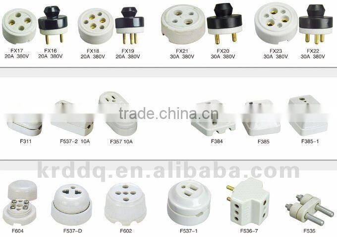 electrical porcelain / ceramic socket