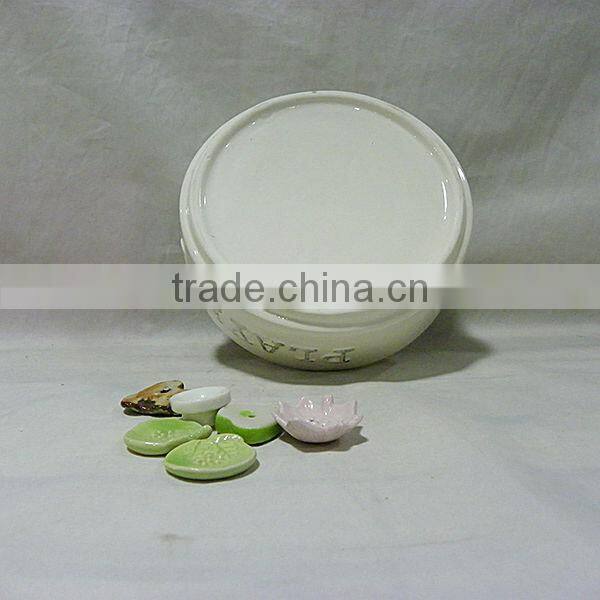 Wide Ceramic Dog Bowl