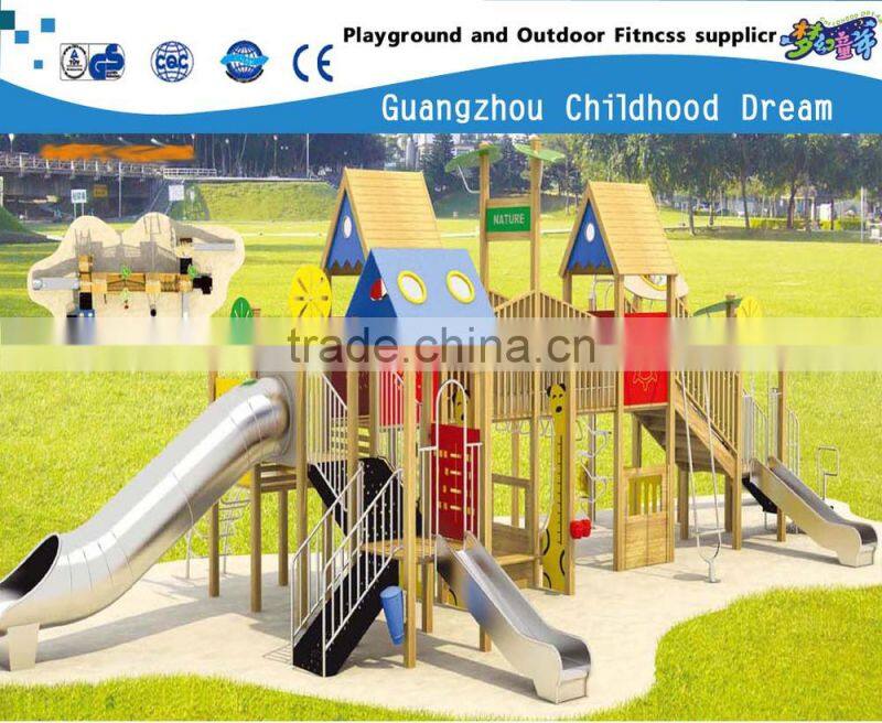 (A-05201)Stainless steel tube slide ,park popular playground ,children outdoor wood playground preschool lesson plans free