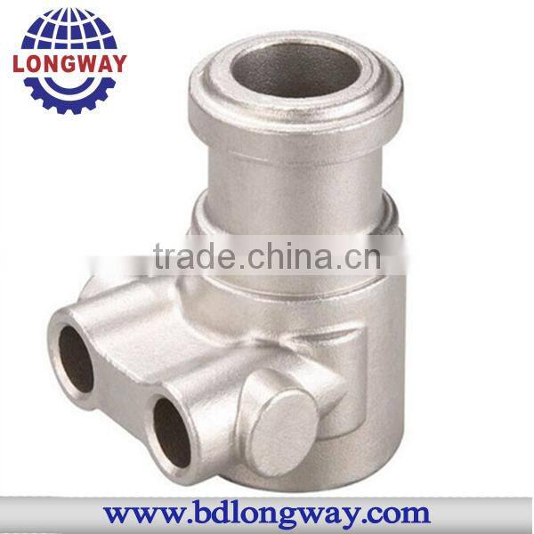 china spare part precision casting for pipe fitting