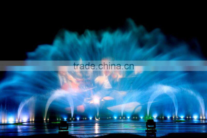 Big fountain movie water screen for projector