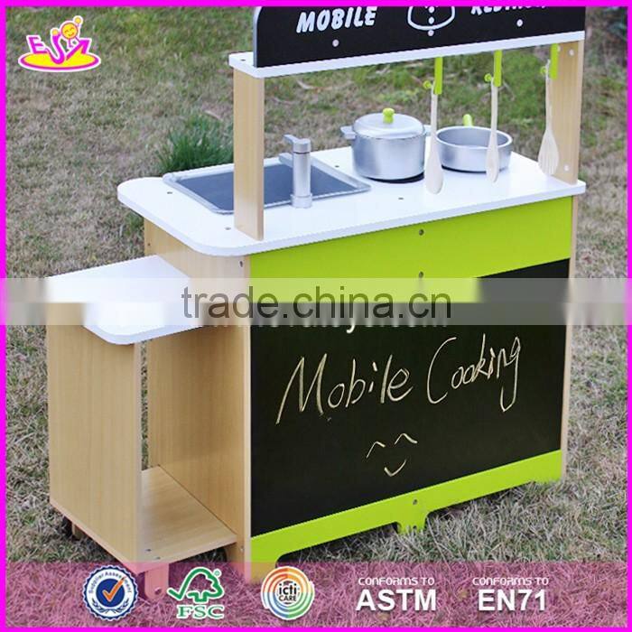 2017 New design kids pretend play toy wooden kitchen preschool children toy wooden kitchen best toy wooden kitchen W10C249