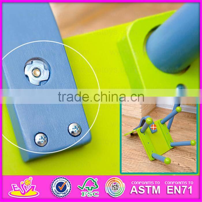 Eco-friendly student wooden writing table chair for kids,High quality kids writing table and chair set W08G153